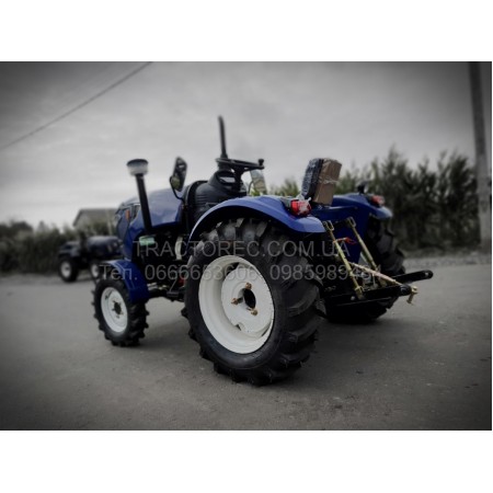 Мінітрактор Терра Форс 255SX, 3 циліндри, 4x4, редукторний міст, широкі шини 11.2-20, редукторний міст, ВОМ 540/1000